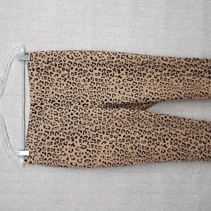 Chico's Tan and Black Animal Print Leggings